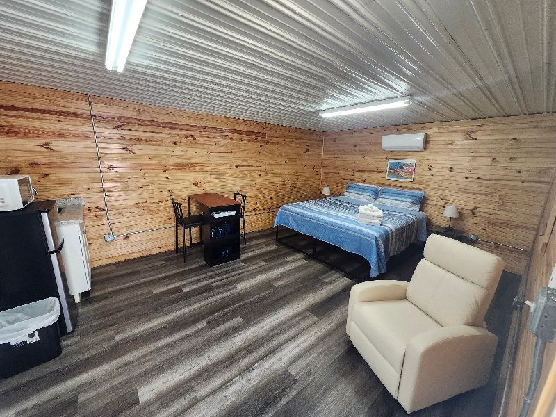 modern campers cabin with mini fridge copper johns resort rainbow house suite 1