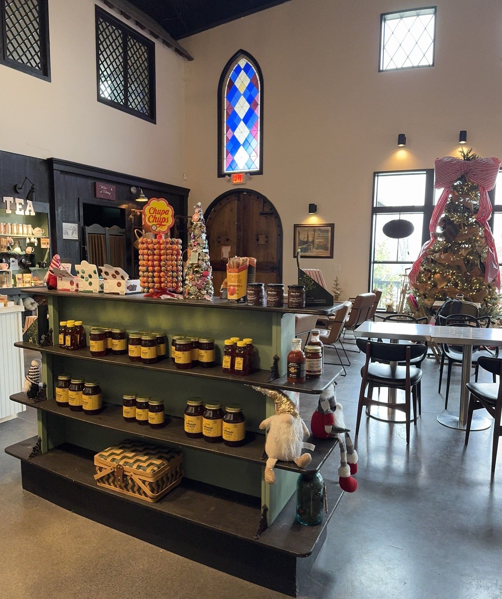 Vintage Home Market honey, jams, jellies, Neighbors Mill breads