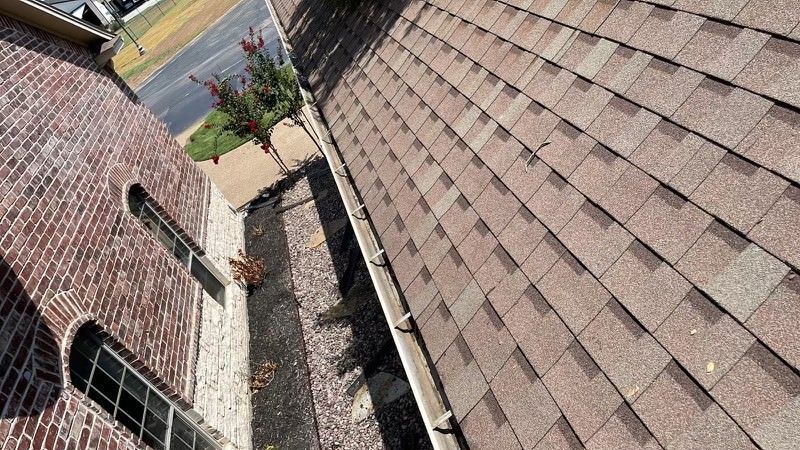 Red Roof with Gutter — Fort Worth, TX — The Rain Man