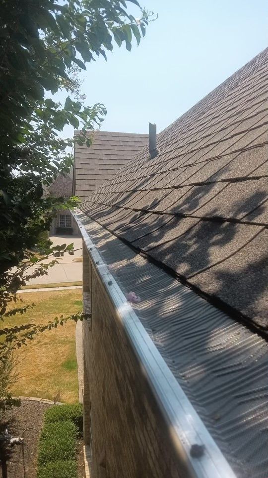 Grey Colored Gutter — Fort Worth, TX — The Rain Man