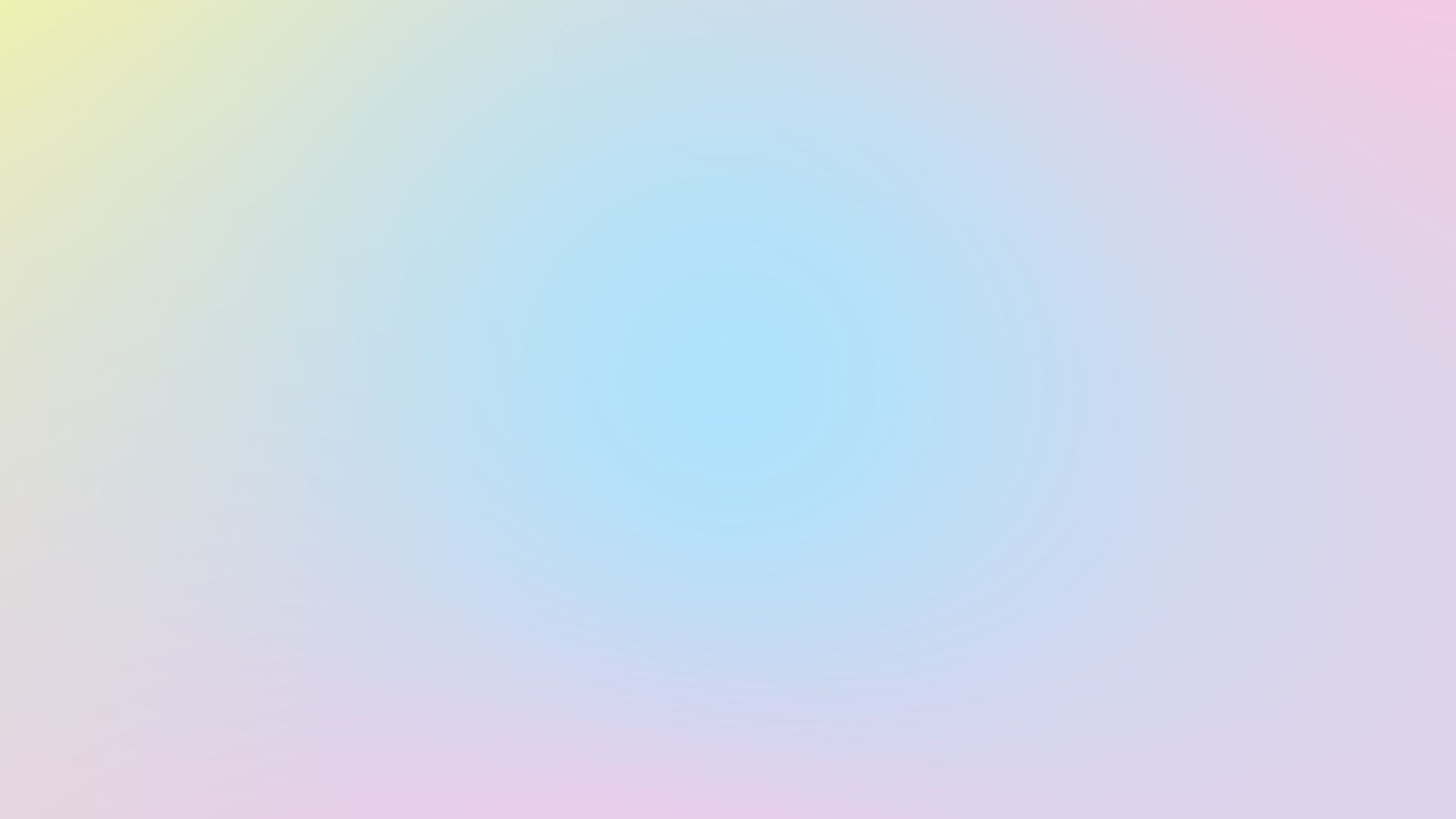 Soft pastel gradient background of yellow, blue, and pink hues.