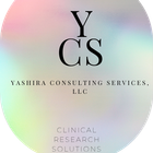 YCS logo with iridescent oval background and text: Yashira Consulting Services, LLC, Clinical Research Solutions.