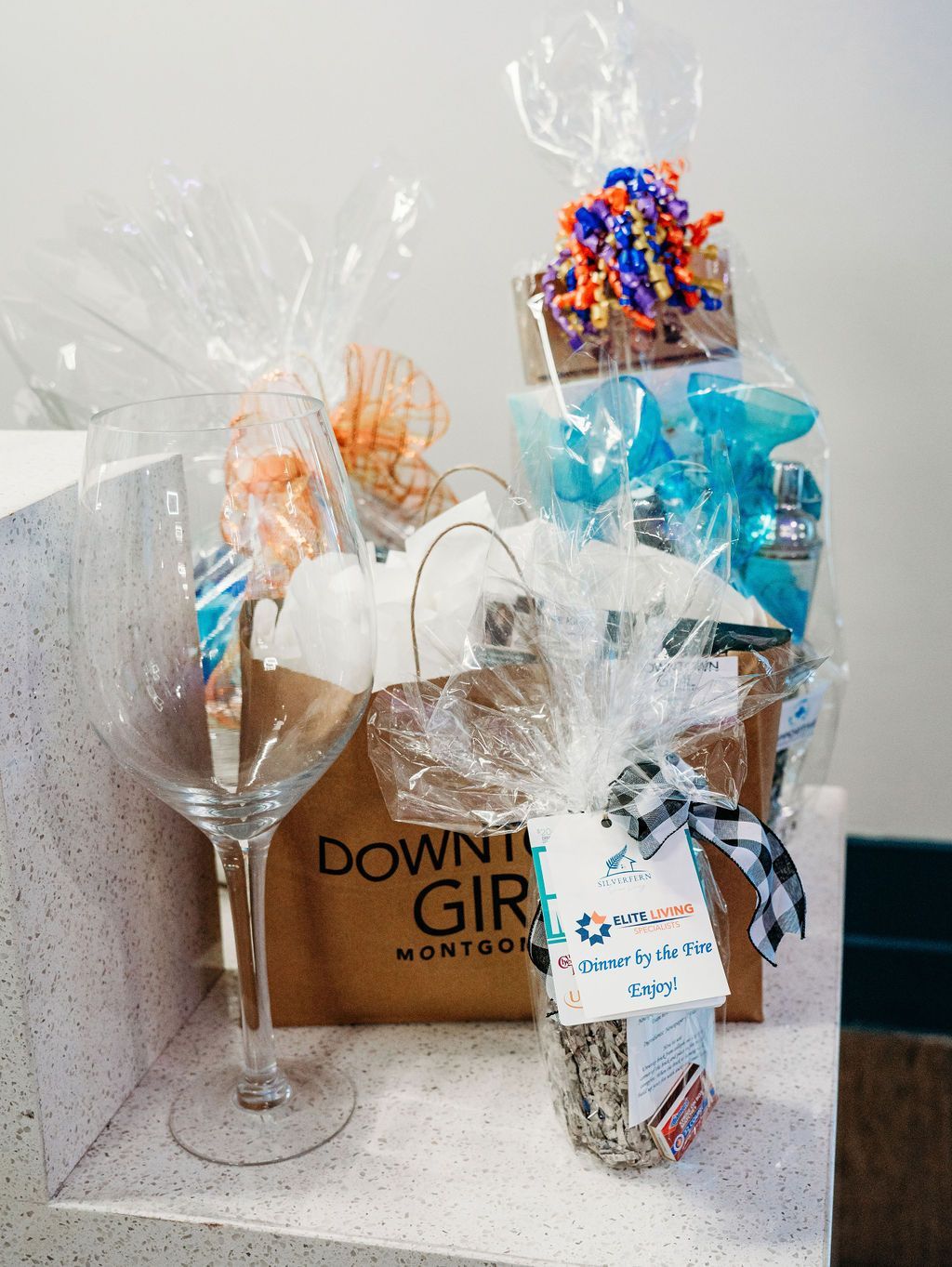 A set of gifts for attendees at the Silverfern grand opening