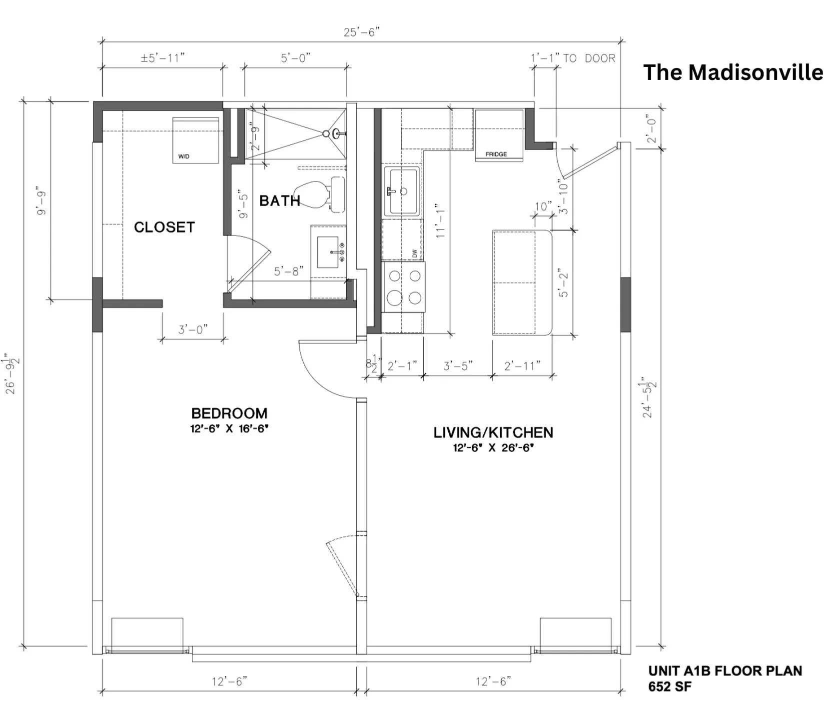 Floor plan for The Madisonville apartment at Silverfern
