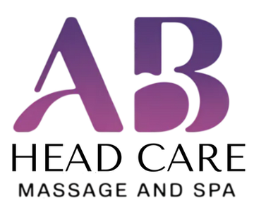 Logo for AB Head Care: purple gradient 
