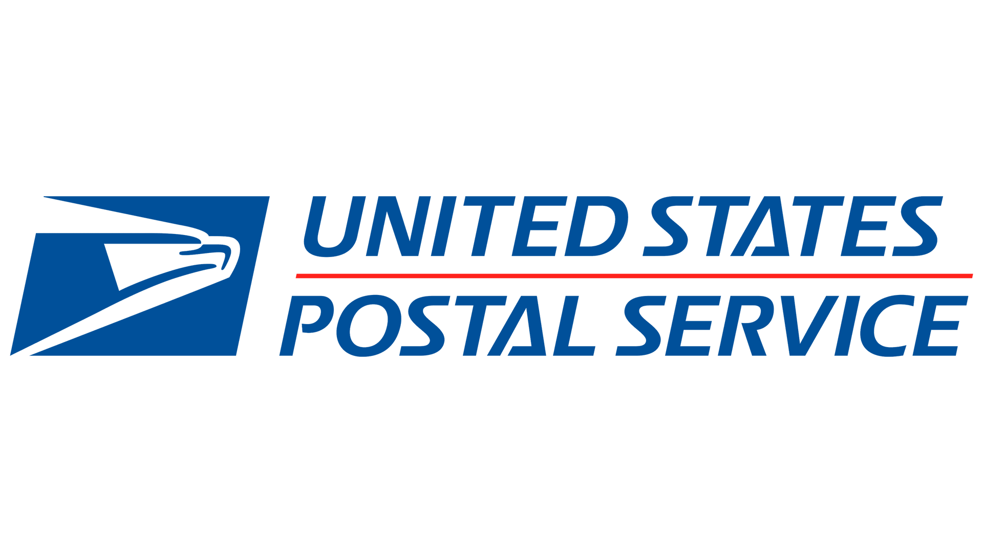 The united states postal service logo is shown on a white background.