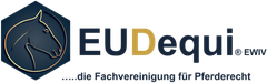 Das Logo von Eudequi EWIV zeigt einen Pferdekopf in einem Sechseck.