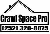 the logo for crawl space pro shows a house with a roof and a phone number .