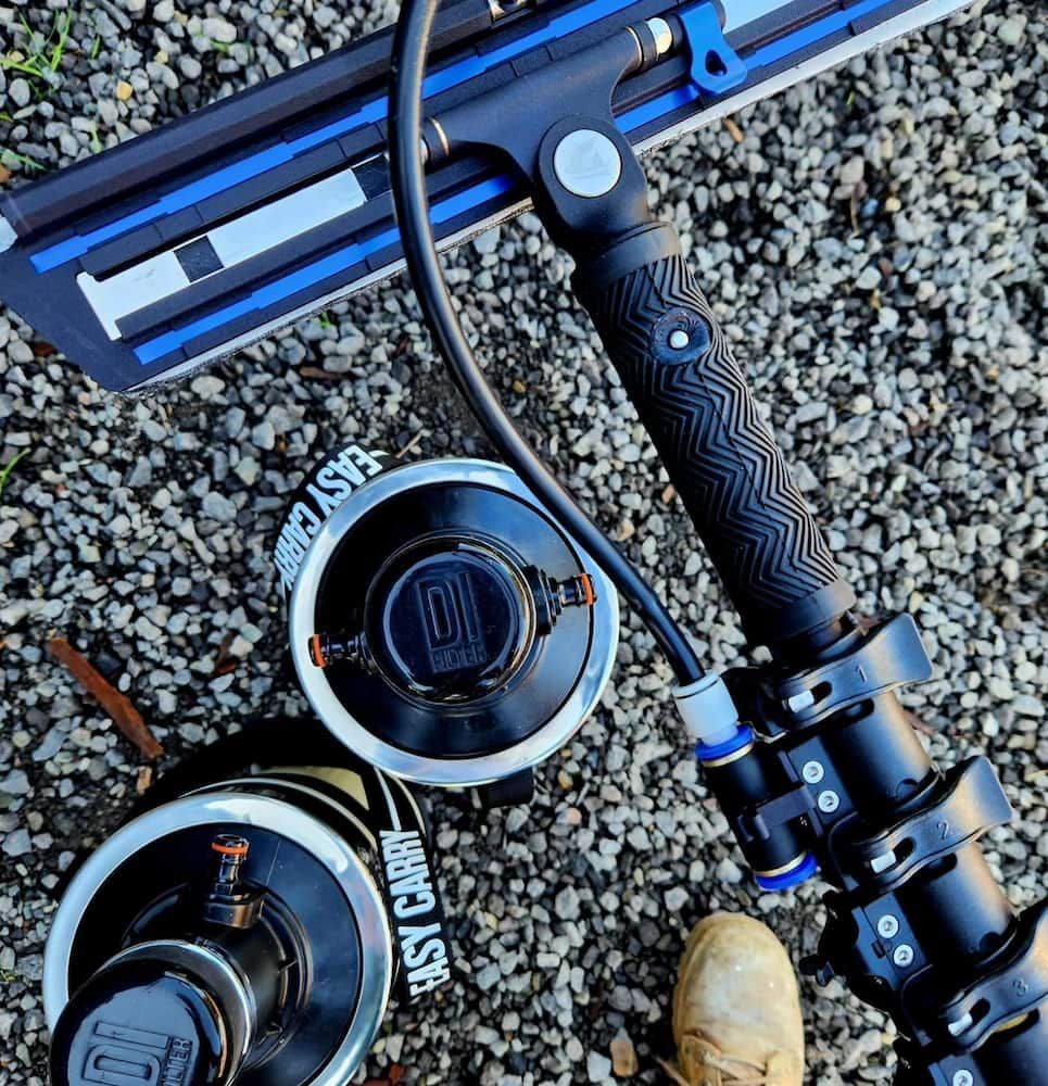Black and Blue Device With Two Cylinders on Gravel — Rapid Rinse Solutions in Katunga, VIC
