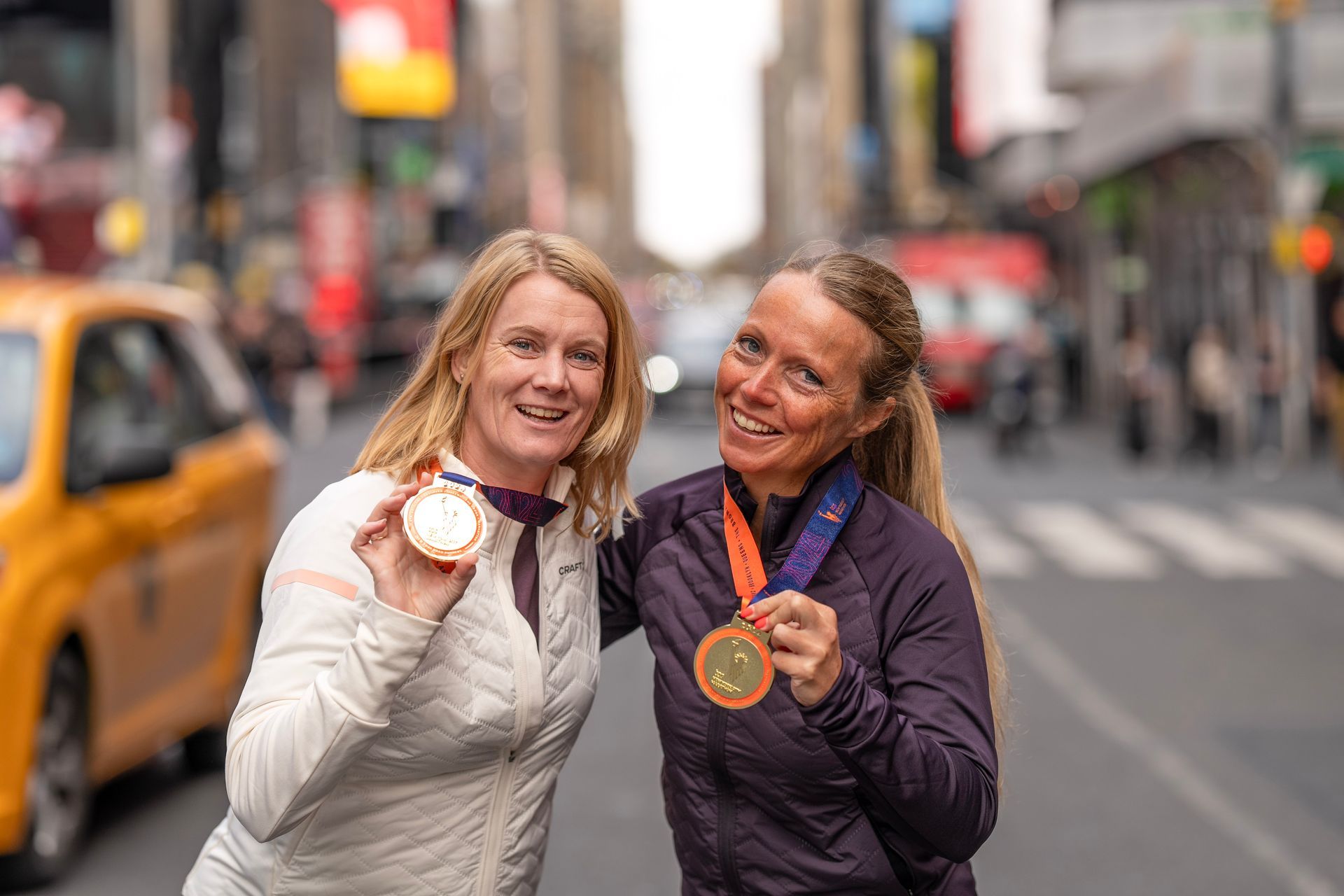 Medal Monday op Time square