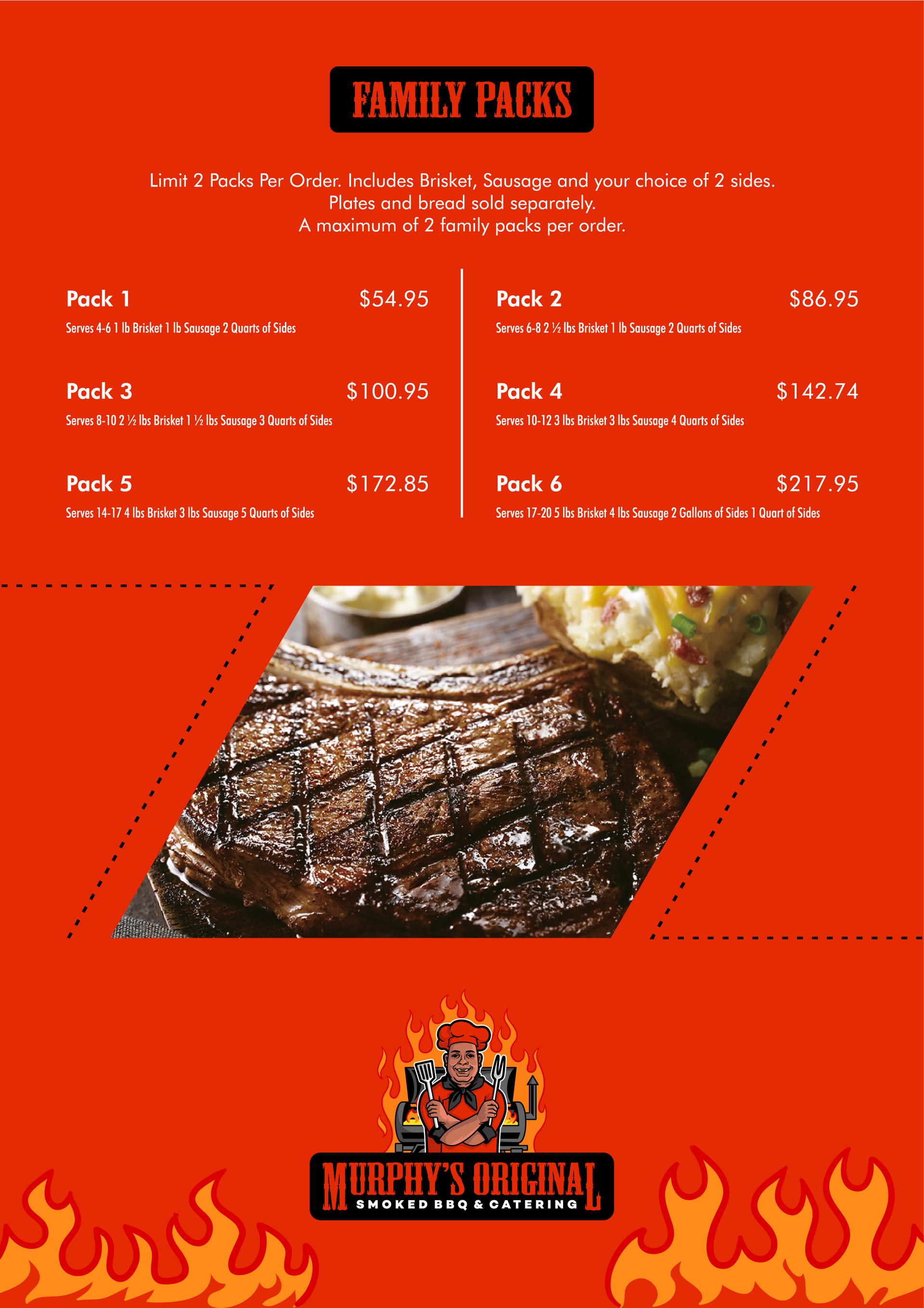 Murphy's Original Smoked BBQ and Catering, LLC Menu