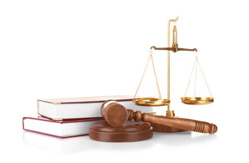 gavel, justice & legal books