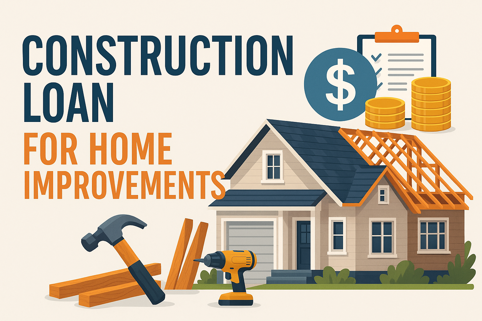An illustration of a construction loan for home improvements.