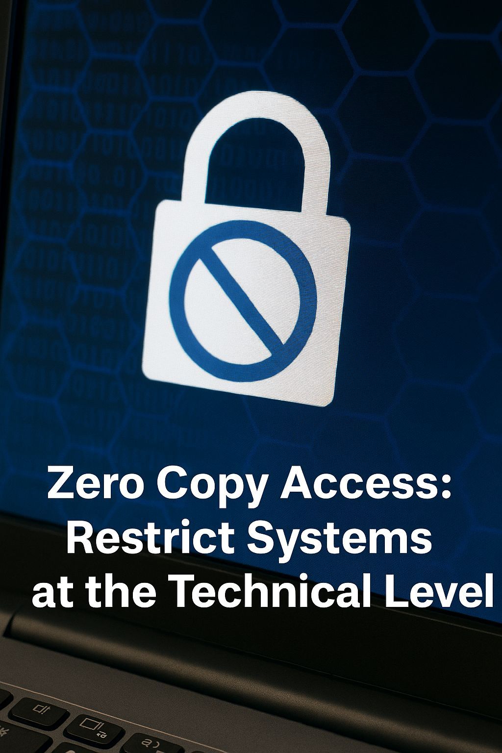 Zero-copy access security system on a computer screen showing restricted data controls — CALLIT IT INFRASTRUCTURE Dubai UAE scam-prevention 2025