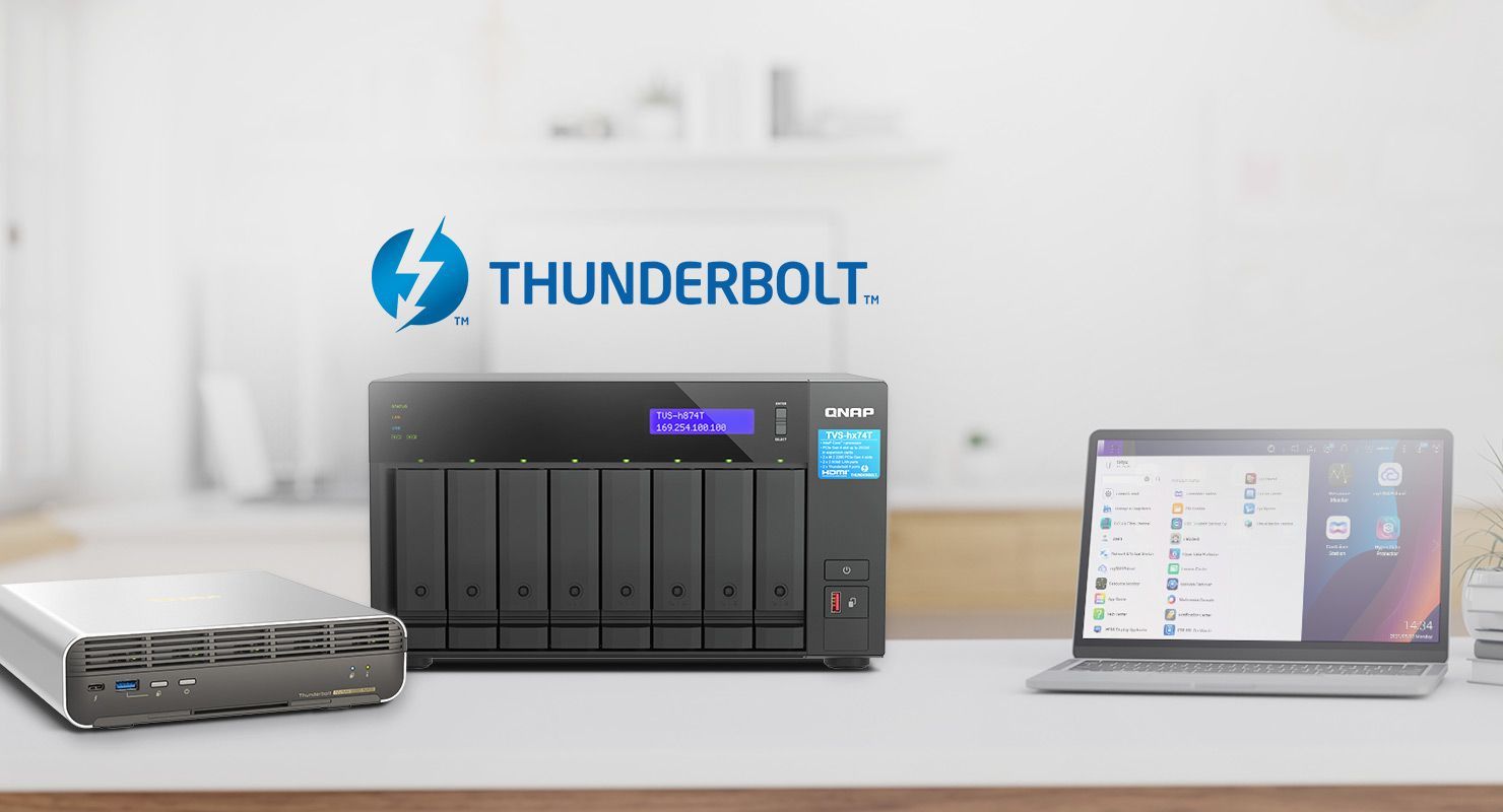 QNAP NAS setup optimized for video production environments.