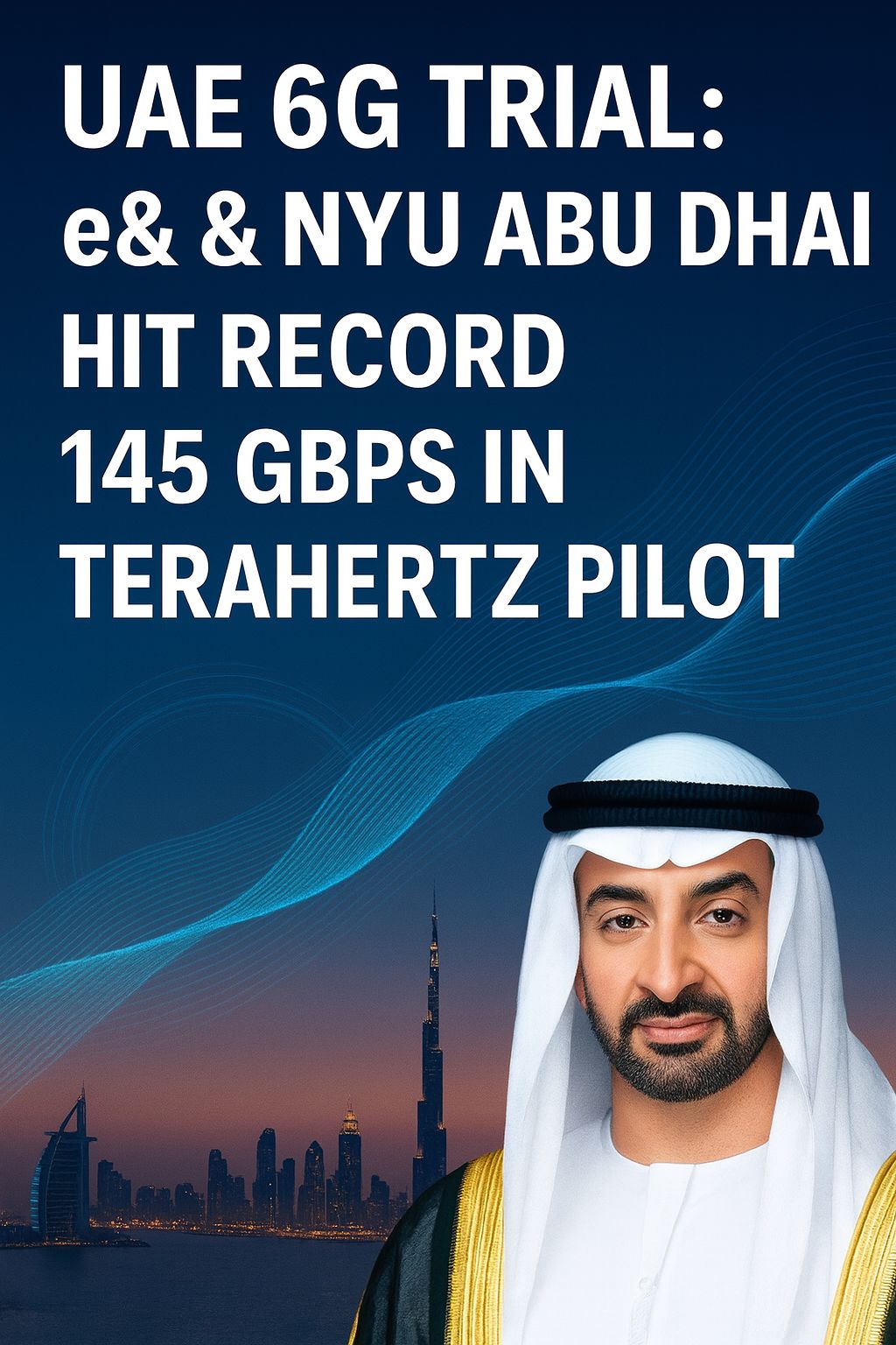 UAE 6G trial by e& and NYU Abu Dhabi achieves record 145 Gbps using Terahertz technology, marking the first 6G pilot in the Middle East and reinforcing the UAE’s leadership in next-generation network infrastructure.