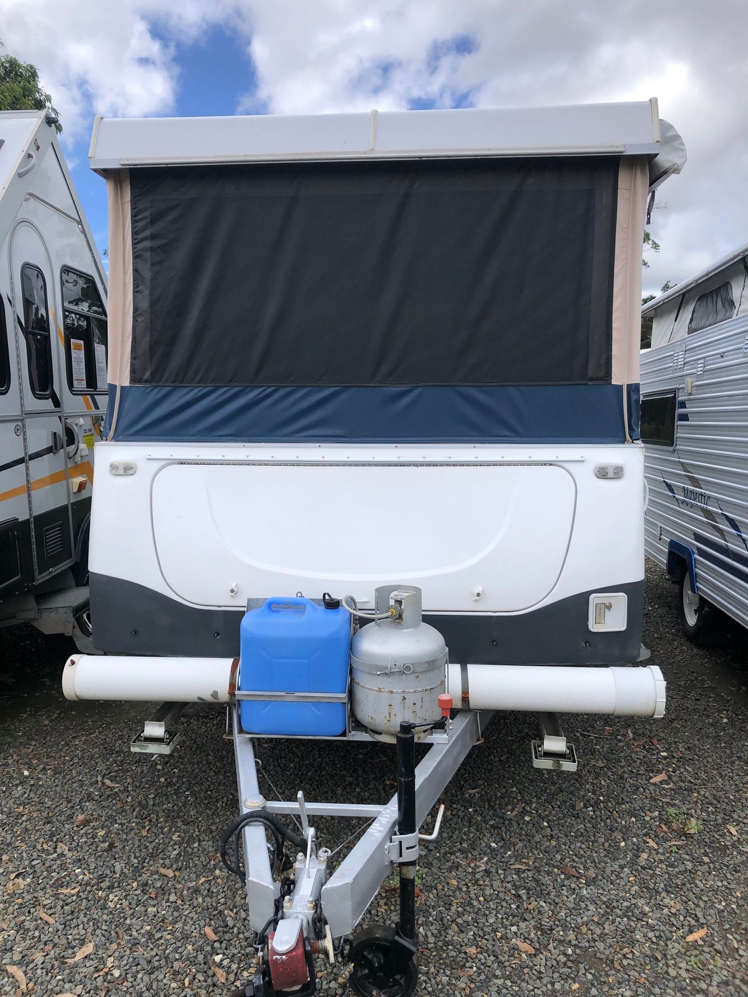 White Pop-up Camper Trailer — Great Lakes Caravans & RV P/L In Nabiac, NSW