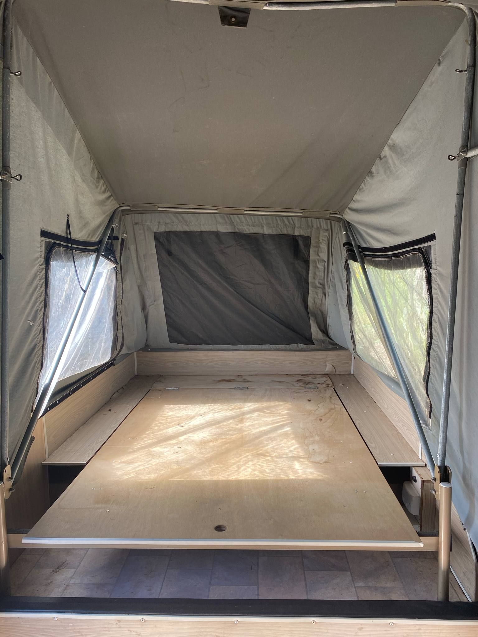 Interior View of a Pop-up Camper Trailer — Great Lakes Caravans & RV P/L In Taree, NSW