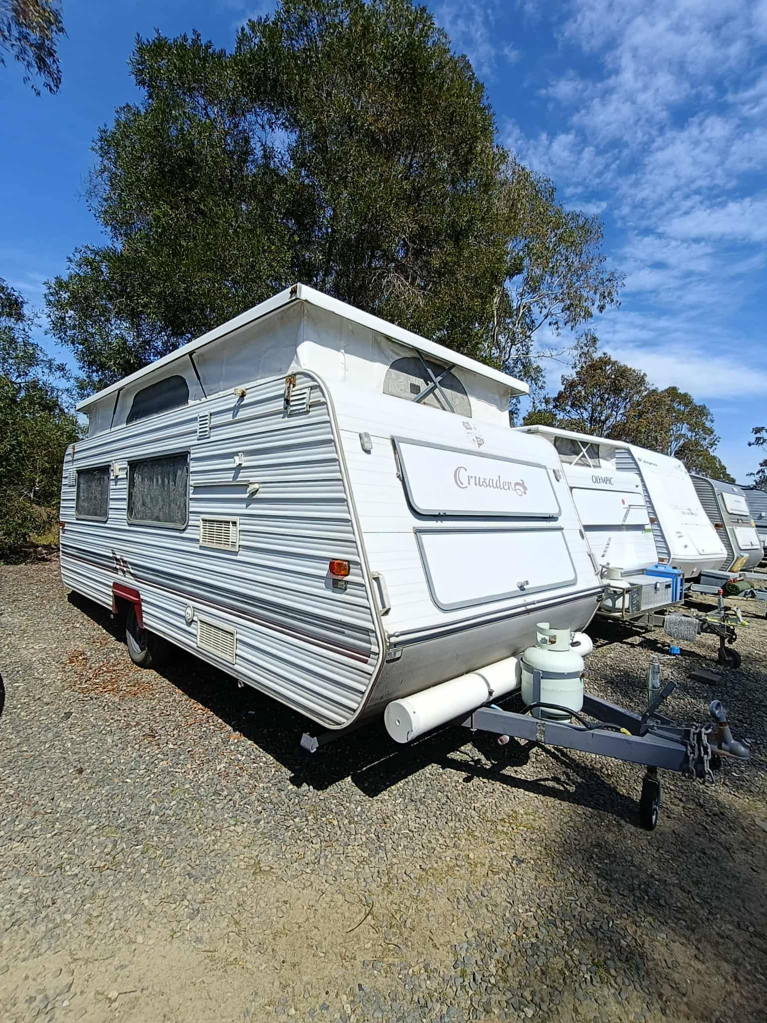 White Caravan With Raised Roof — Great Lakes Caravans & RV P/L In Mid North Coast, NSW