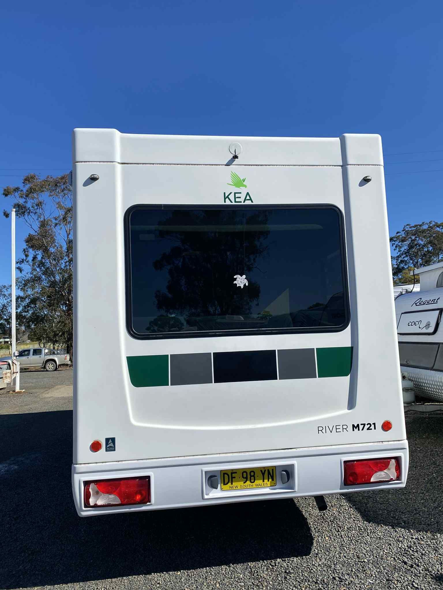White Kea Motorhome With a Green and Black Accent — Great Lakes Caravans & RV P/L In Mid North Coast, NSW