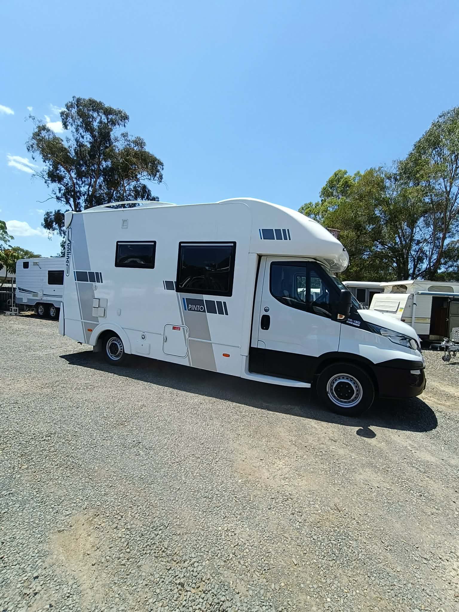 Recreational Vehicle Parked on Gravel — Great Lakes Caravans & RV P/L In Port Macquarie, NSW