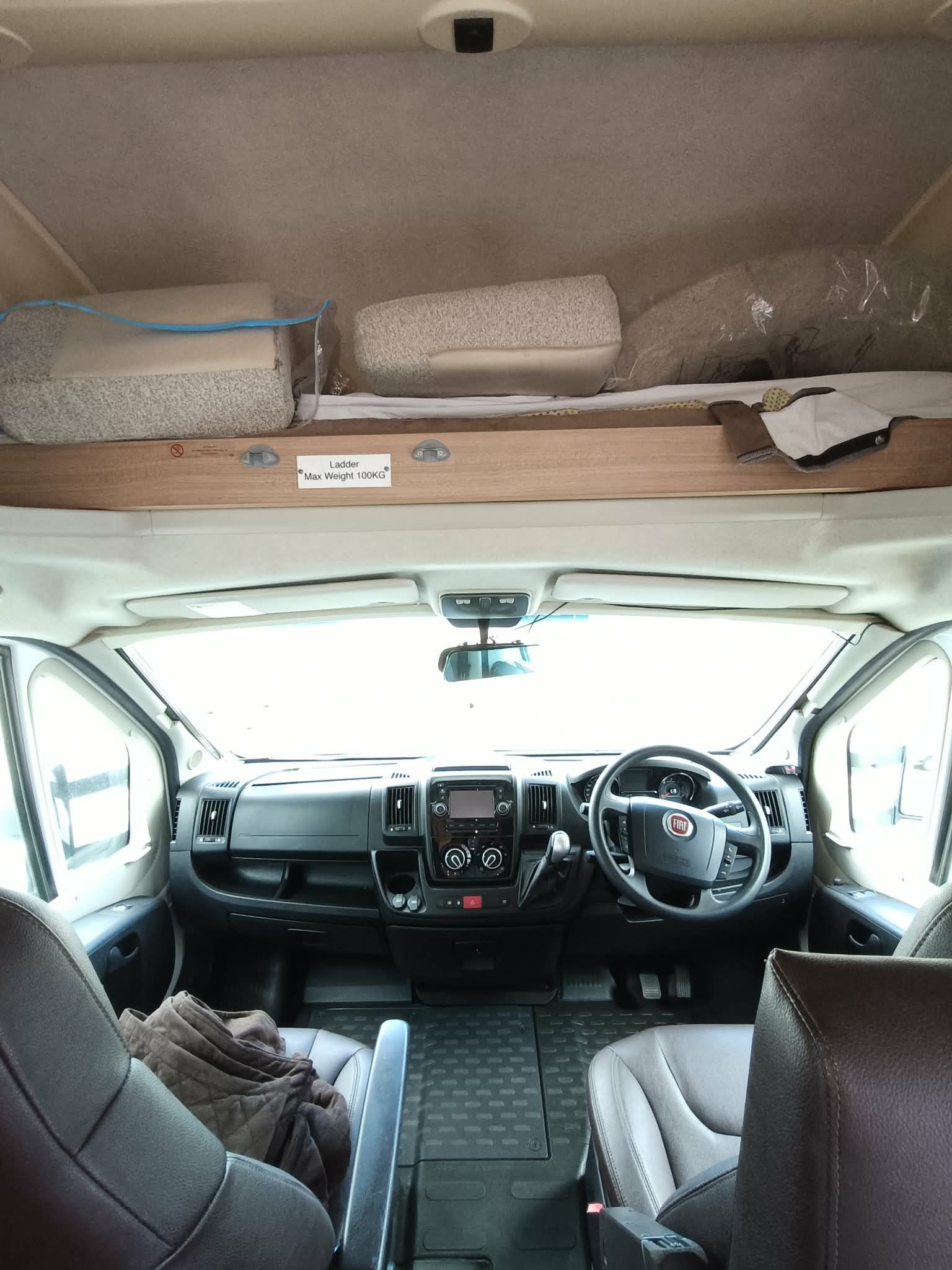 Interior of a Motorhome, Driver and Passenger Seats — Great Lakes Caravans & RV P/L In Forster, NSW