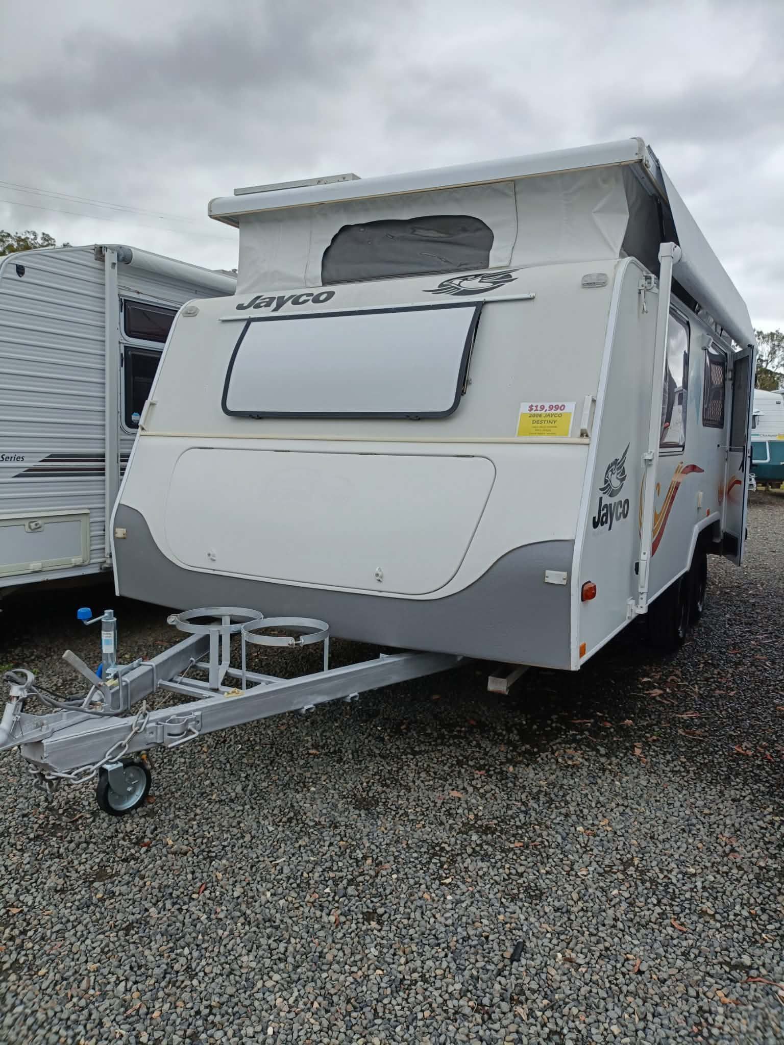 Gray and White Pop-top Caravan — Great Lakes Caravans & RV P/L In Nabiac, NSW