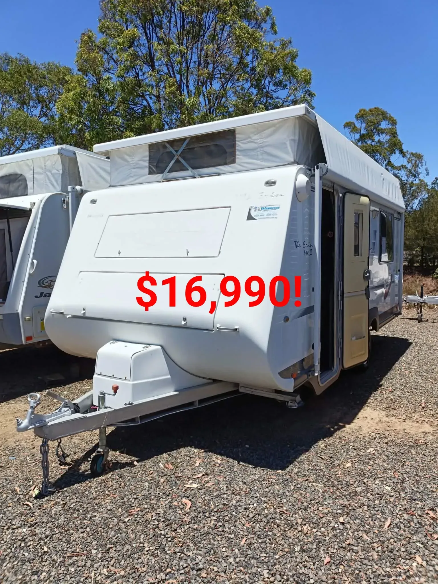 White Pop-top Caravan for Sale — Great Lakes Caravans & RV P/L In Nabiac, NSW