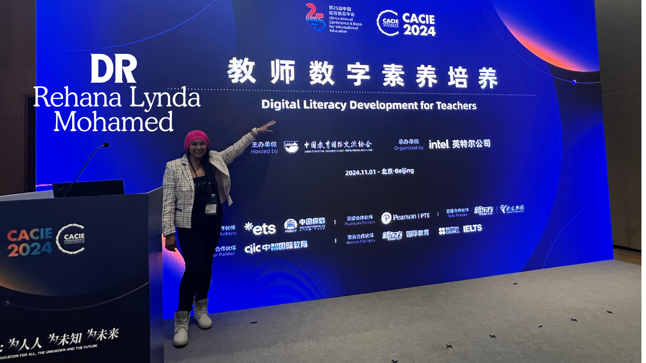 Dr. Rehana L. Mohamed Empowers Education at CACIE 2024 in Beijing