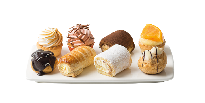 piatto con pasticcini