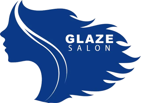Blue silhouette of a woman's face with flowing hair, the words 