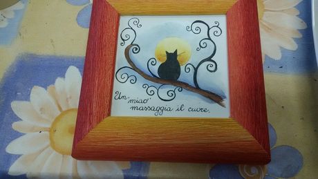 quadro con gatto