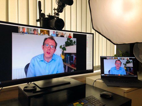 Recording a panel discussion using Zoom conference software