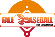 A logo for the High School Fall Baseball League