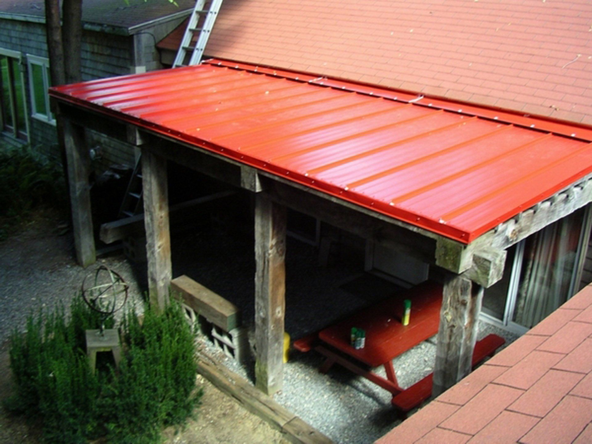 Terrace Renovation — Top View Red Roof in Dover, NH