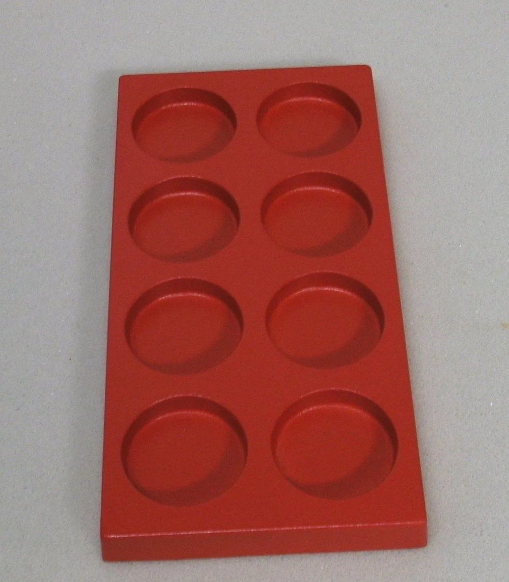Red Rectangle Toy With Circle Slots — St. Anthony, IN — Tri Plastics