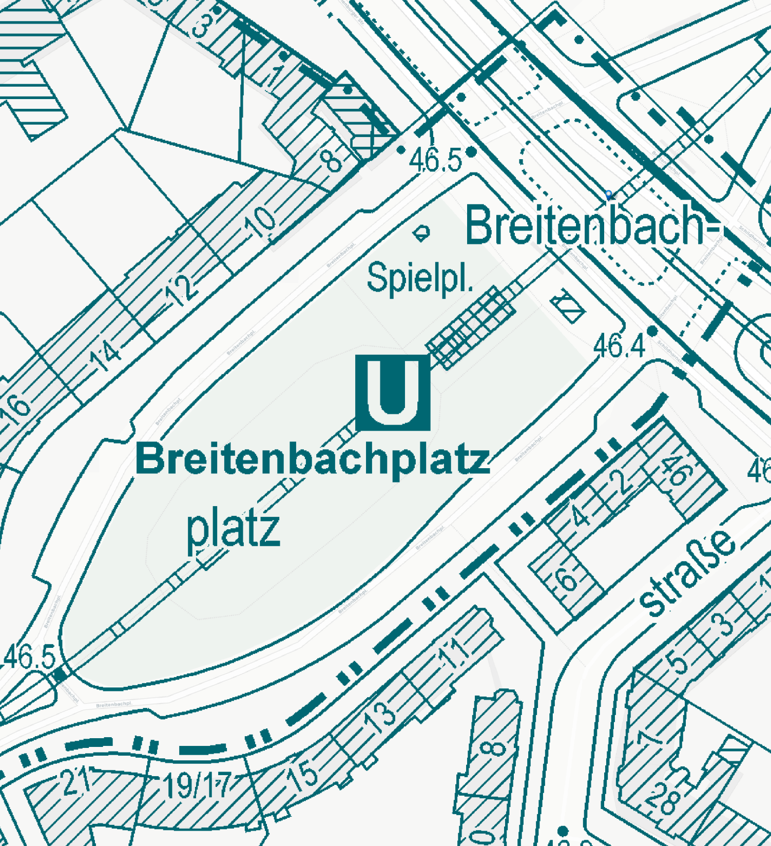 Breitenbachplatz, Kartenansicht