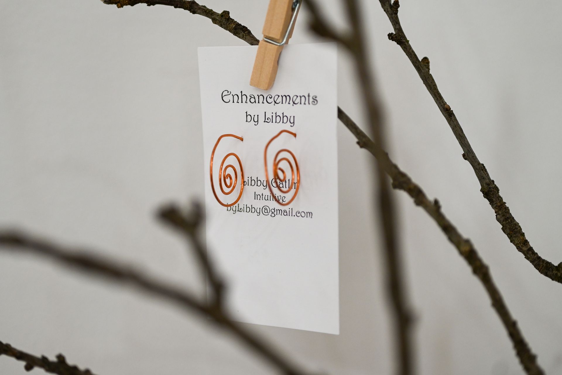 A piece of paper hanging from a tree branch with the number 66 on it