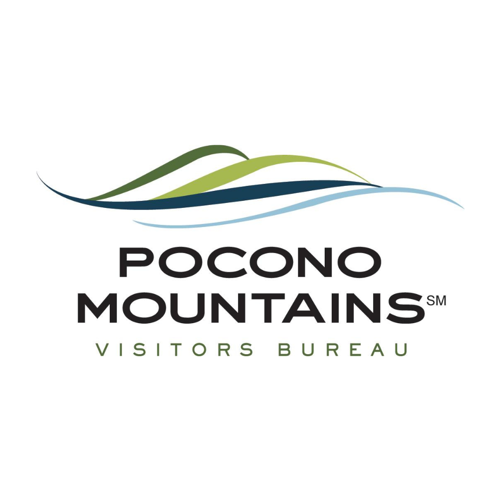 The logo for the pocono mountains visitors bureau