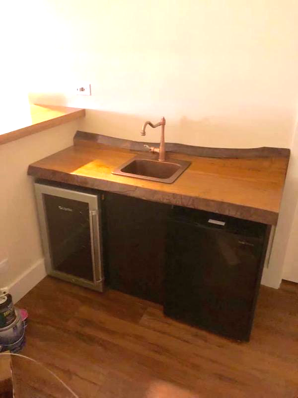 Wet bar countertop