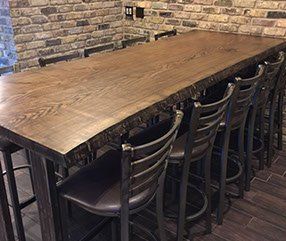 Live edge table