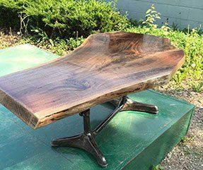 Barnwood console table