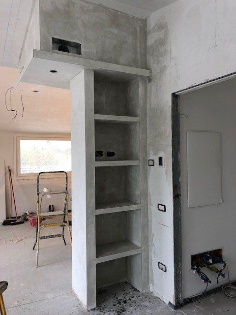 libreria in cartongesso 1