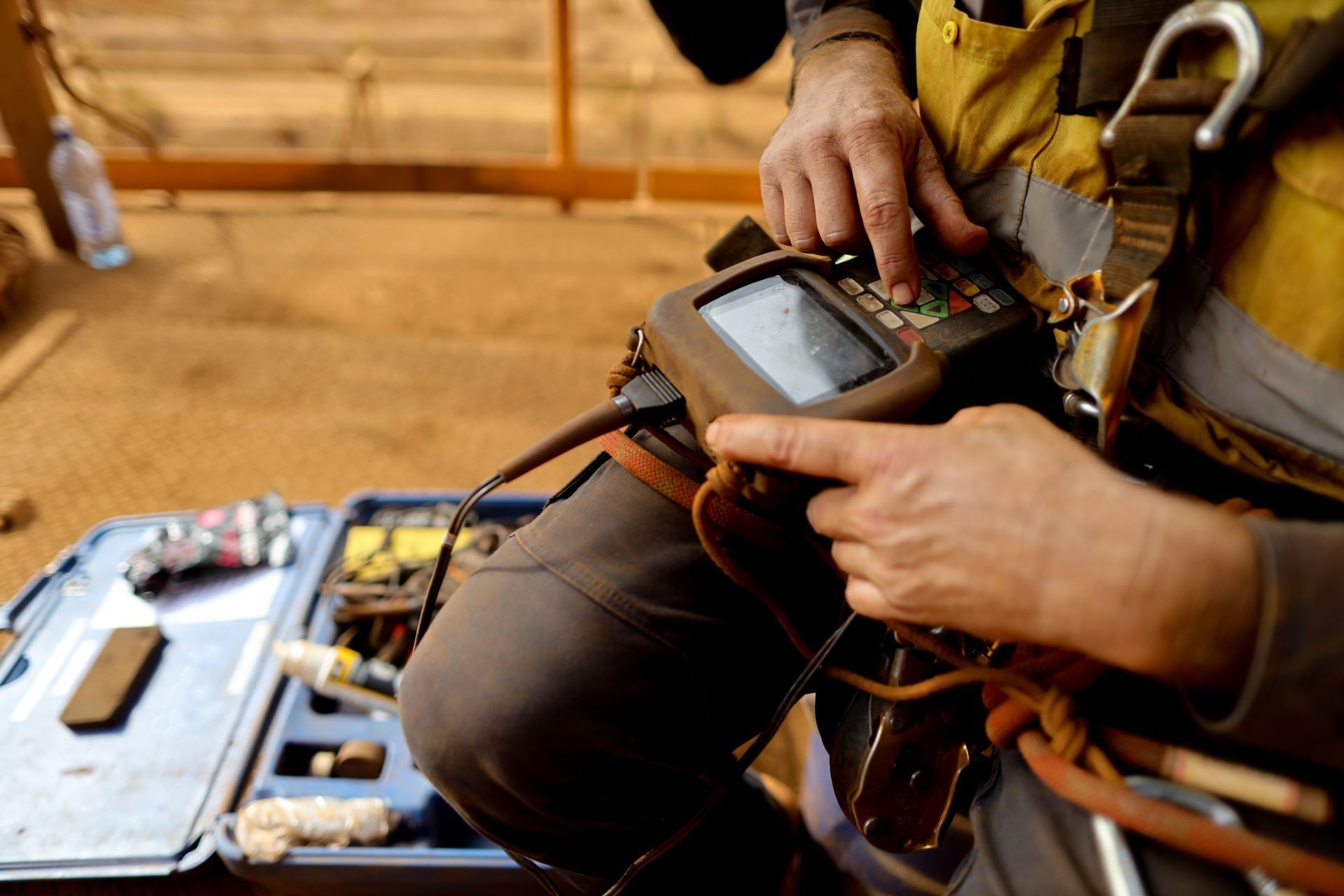 technicial checking reading