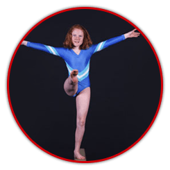 Teenage Girl Doing Gymnast Pose