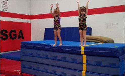 Two Kids on Top of the Foam
