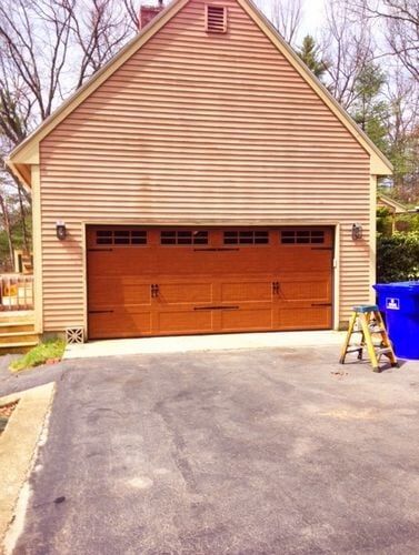Haas Faux Mahogany Carriage House Door - Michael Shumsky Garage Doors | Hudson | New Hampshire