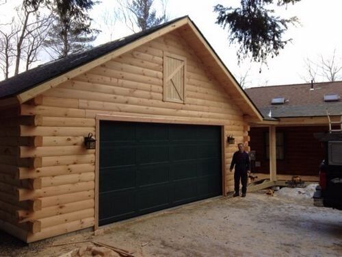 Factory applied Hunter Green Haas Door - Michael Shumsky Garage Doors | Hudson | New Hampshire