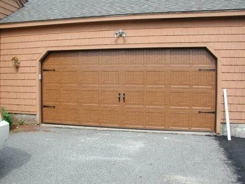 Haas Model 660 Faux Oak Carriage House Door - Michael Shumsky Garage Doors | Hudson | New Hampshire