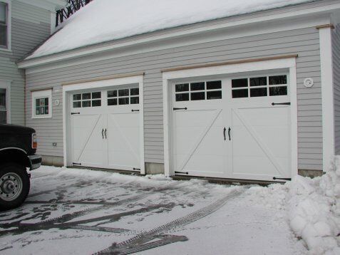Haas Model 942 Carriage House Door With Glass - Michael Shumsky Garage Doors | Hudson | New Hampshire